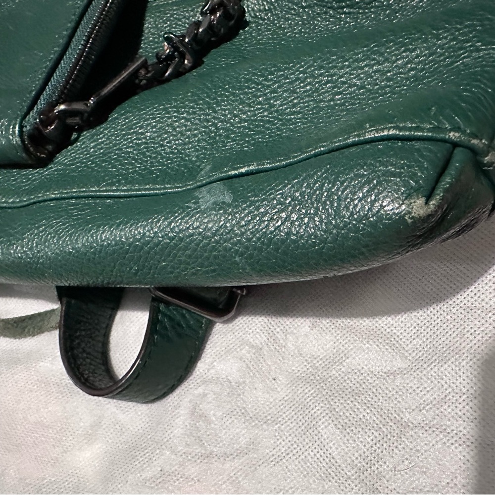 Amy Kestenberg Leather Backpack/Purse with Chain Detail - Picture 12 of 14